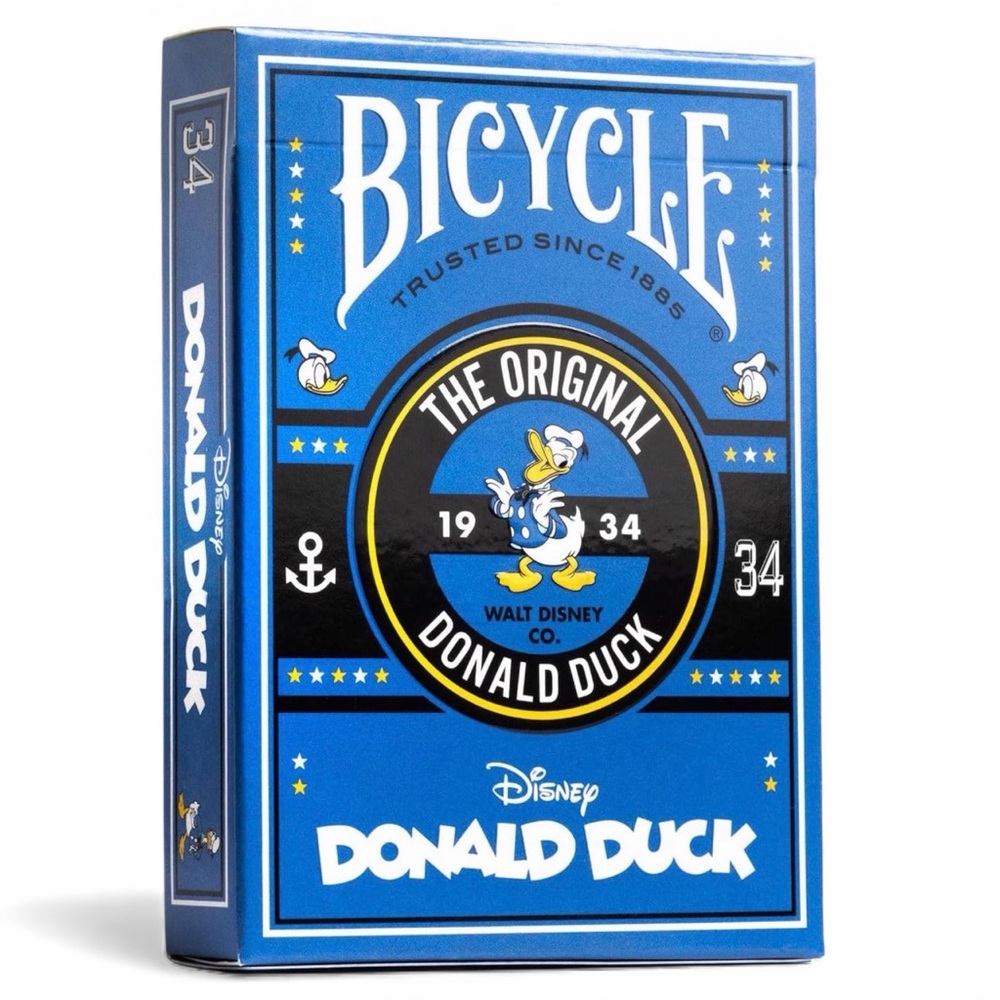 Disney’s Donald Duck Bicycle Brand Playing Card  Set NWT/In Sealed Box
